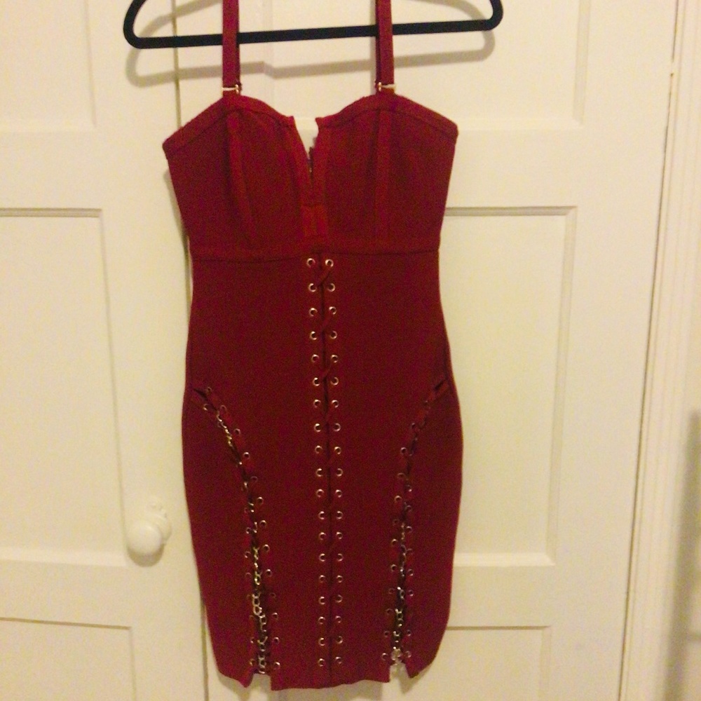 Sexy Red Bondage dress.
